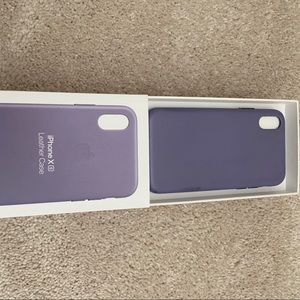 iPhone Xs leather case